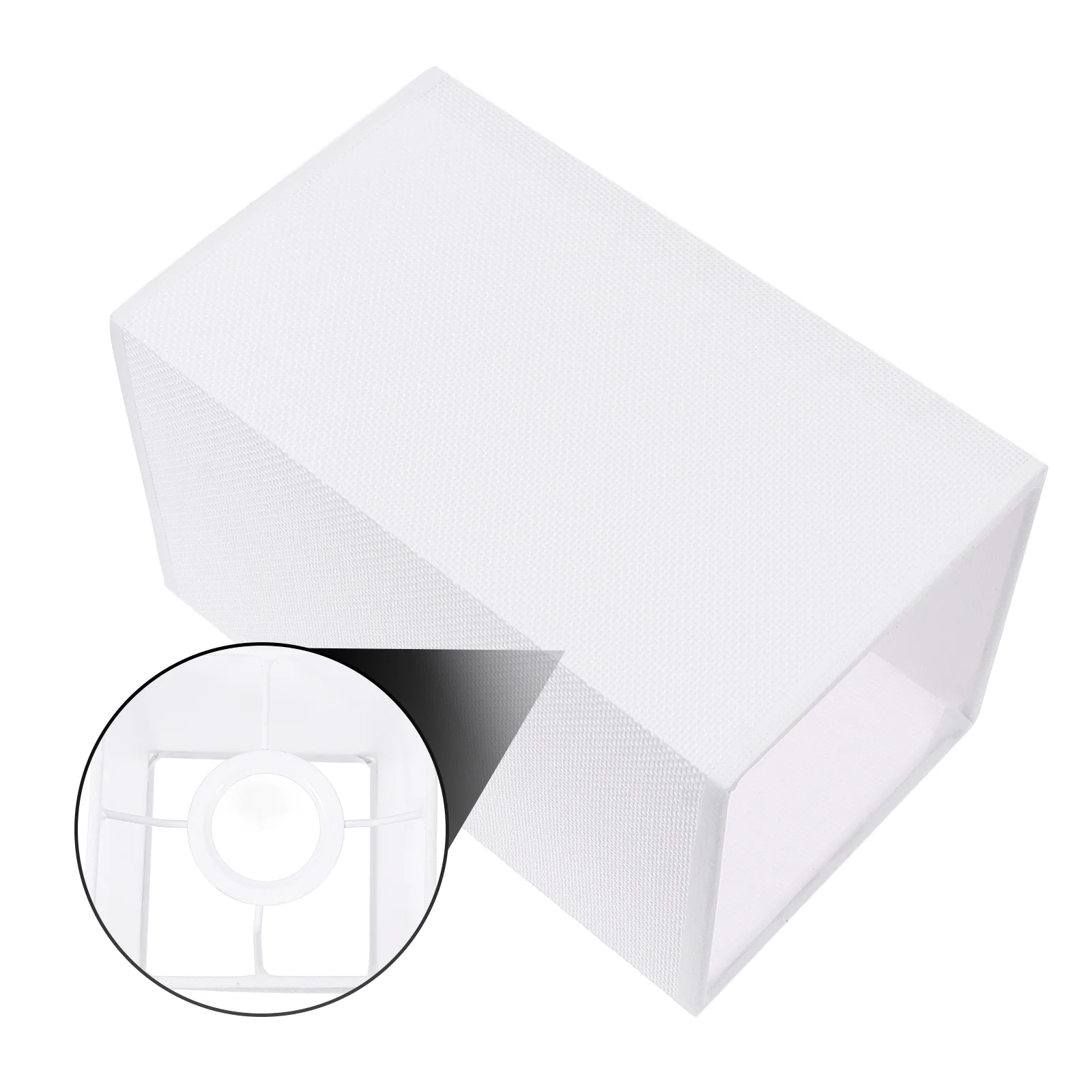 

Nightstand bell lamp shade Lamp Shade E27 Bedside Wall Light Shade Cover Desktop Square Cloth Lampshade Cover Replacement for