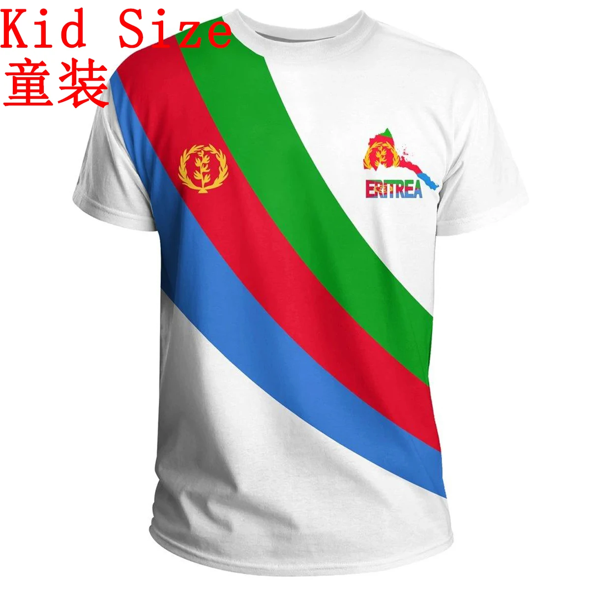 Tessffel Eritrea VIP Link Custom Made Kid Sizes Clothing 3DPrint Men/Women Summer Casual Tee Short Sleeves T-Shirts Streetwear