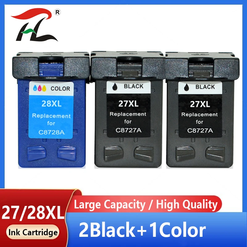 

27XL 28XL Ink Cartridge Replacement For hp 27 28 XL for hp Deskjet 450 450CI 5550 3420 3520 3550 3650 3740 3845 Printer