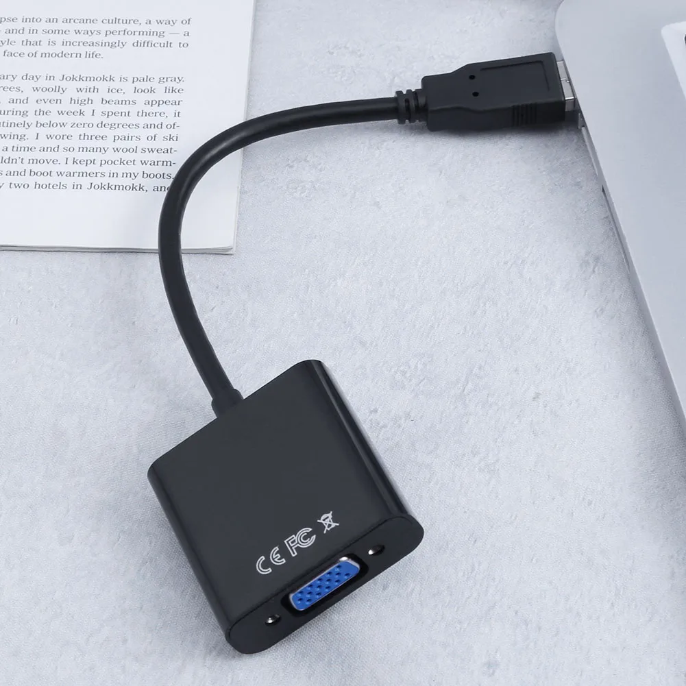 

Адаптер-преобразователь Famale, цифровой адаптер 1080P, видеокарта USB3.0 на VGA, кабель-преобразователь для настольного компьютера