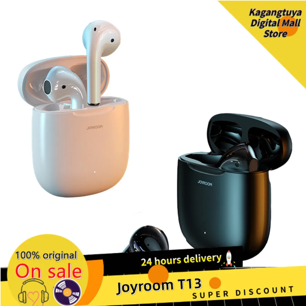 

TWS-Наушники Joyroom T13 с поддержкой Bluetooth 5,0 и встроенным микрофоном