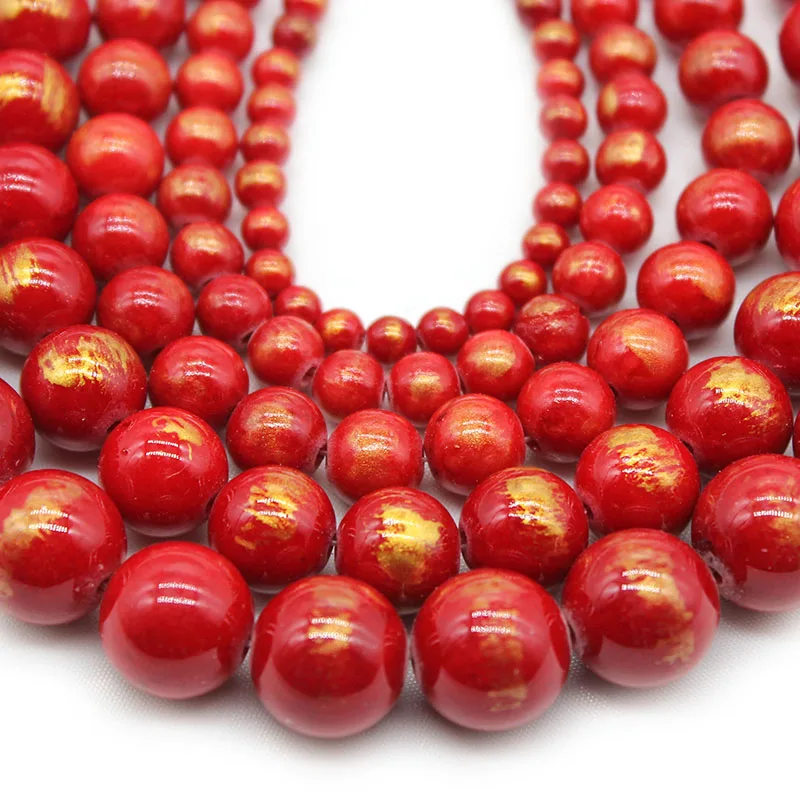 Рисунок 4 - Бусины Из Натурального Красного золота в полоску