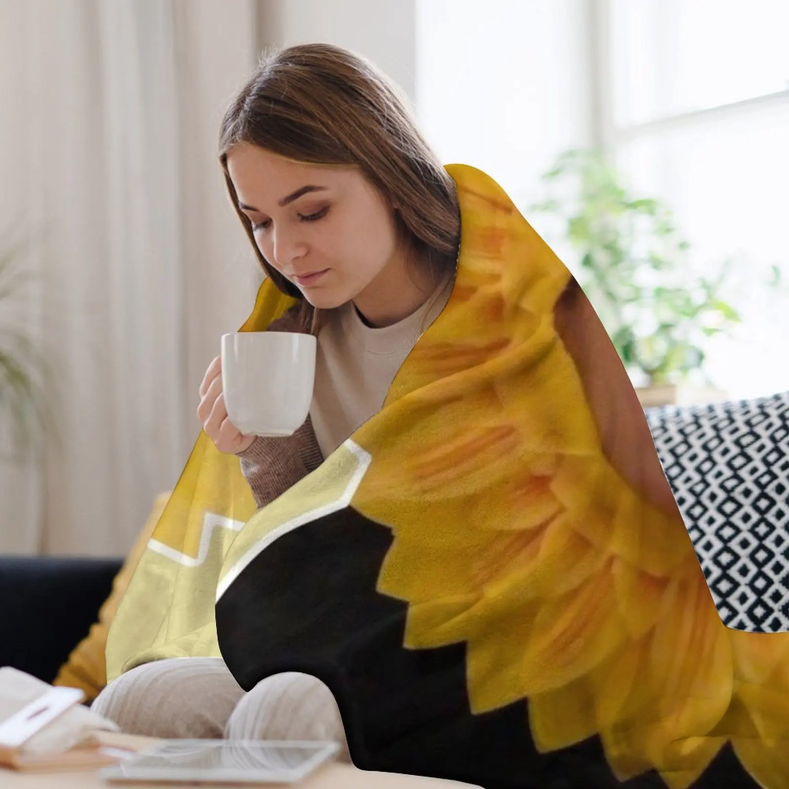 Одеяло Sunflower Yoongi/SUGA туристическое самое мягкое лохматое декоративное одеяло