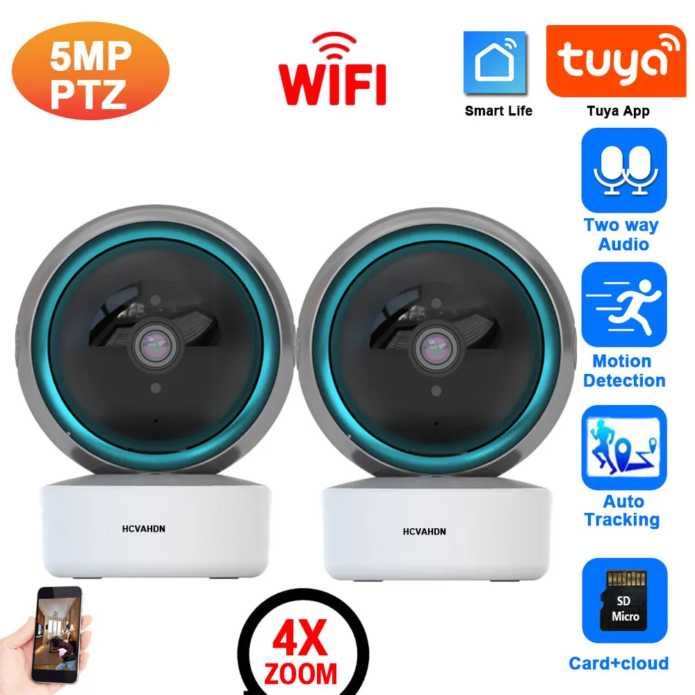 Tuya Smart Life Home Security Camera System Wireless 5MP Wif