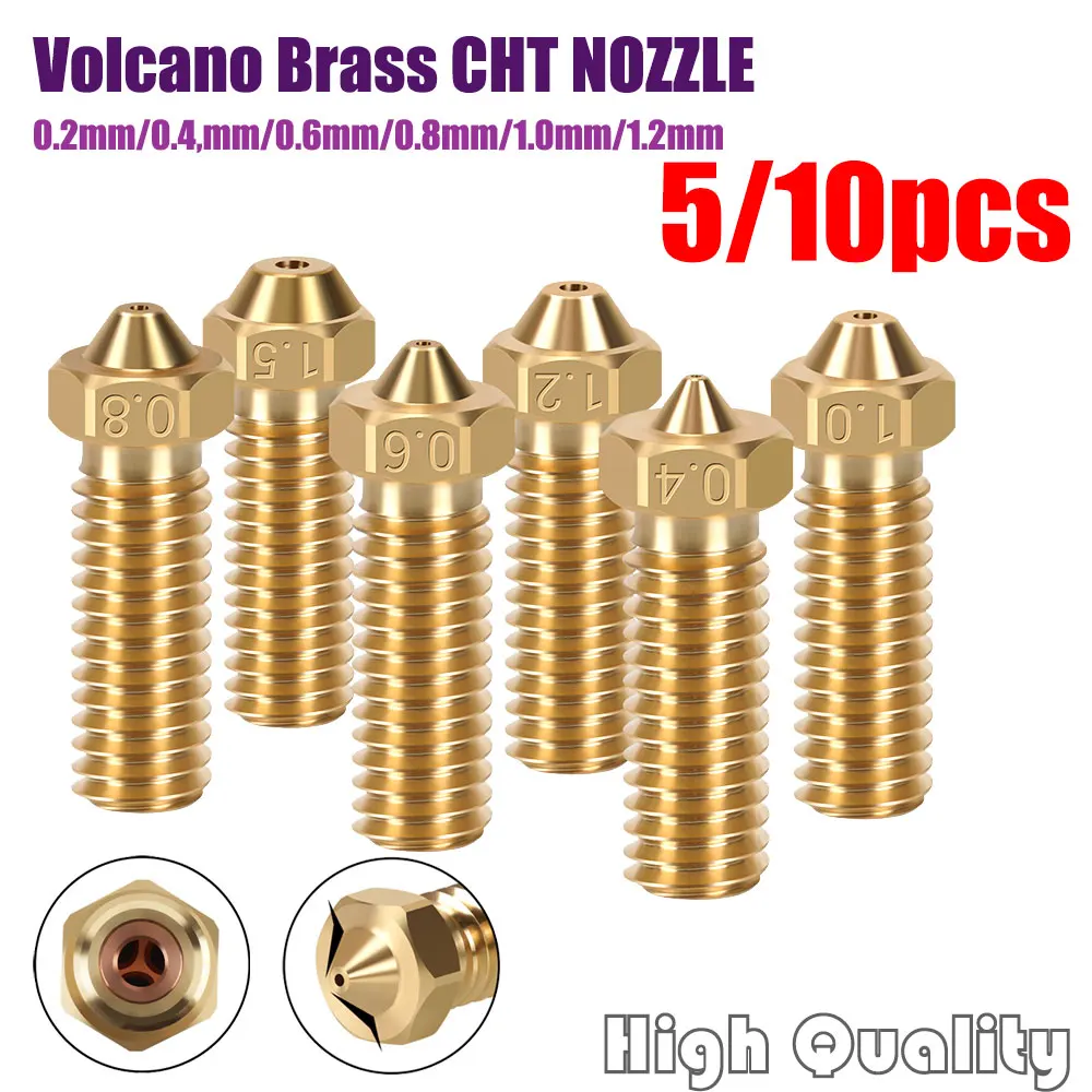 

10pcs CHT Volcano Nozzle For Artillery Sidewinder X1 / X2 Genius / Genius Pro 3D Printer High Quality Nozzles Wholesales