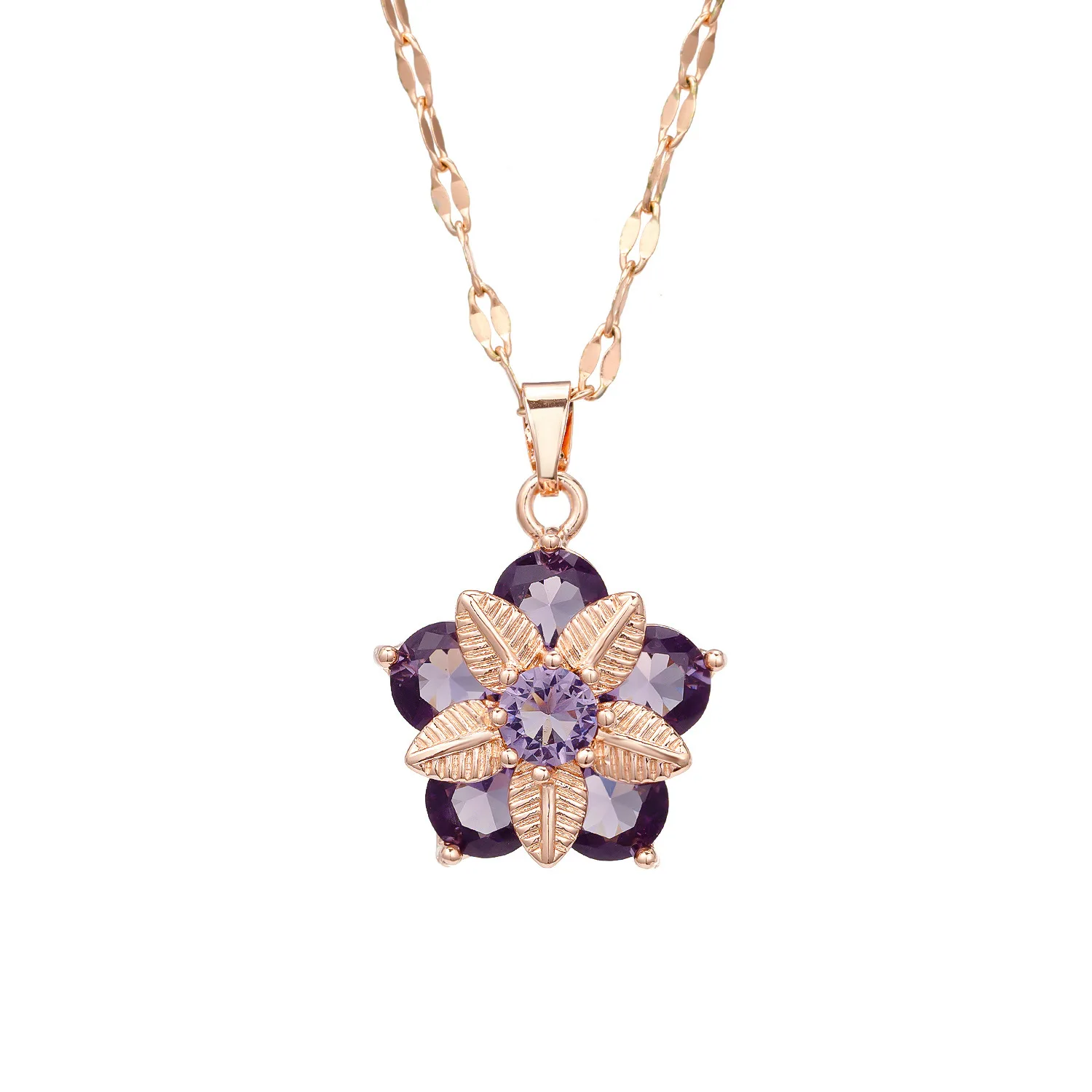 

Bauhinia necklace flower pendant choker Douyin with stylish and delicate accessories
