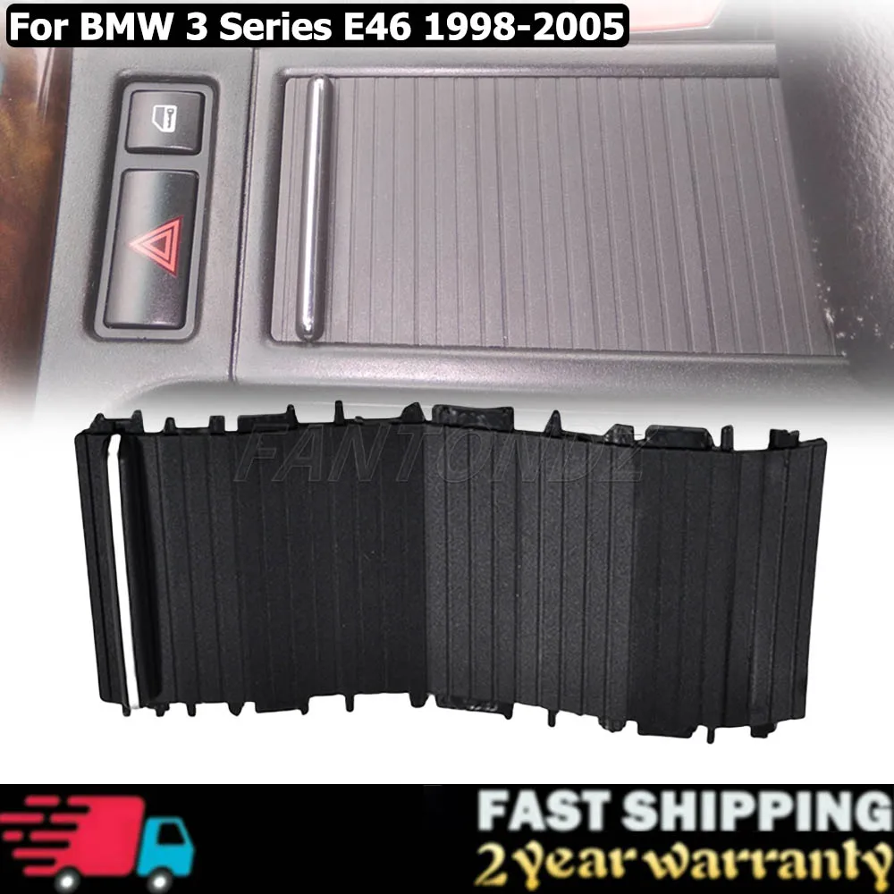 

Раздвижные жалюзи на центральной консоли автомобиля для BMW 3 серии E46 1998-2005, подстаканник, рулонная шторка, крышка 51167038333