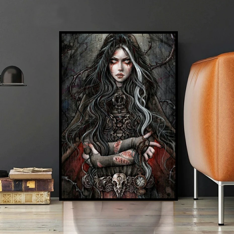 Алмазная живопись сделай сам чилийский художник девушка-вампир ведьма мозаика