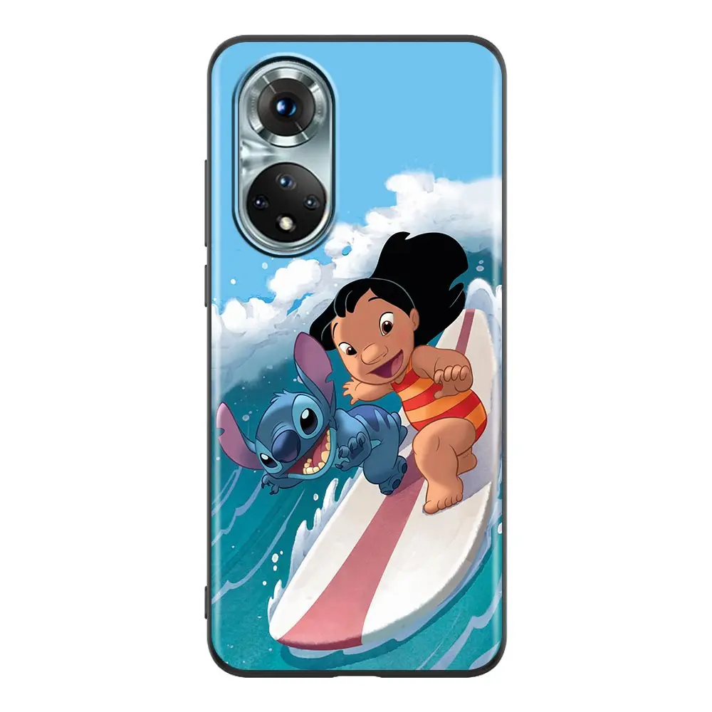 Фото Милый чехол с рисунком Лило и Ститч для Honor X8 60 8X 9X 50 30i 21i 20 9A Play Nova 8i 9 SE Y60 Magic4 Pro Lite №5