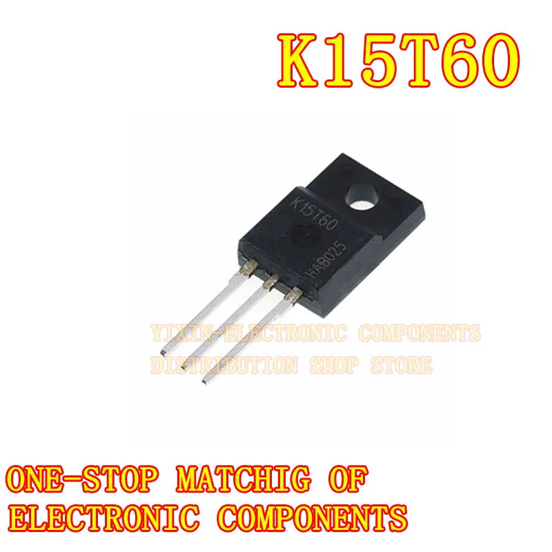 5PCS/Pack IKA15N60T K15t60 IKA15N60 TO-220F plastic sealed IGBT MOSFET