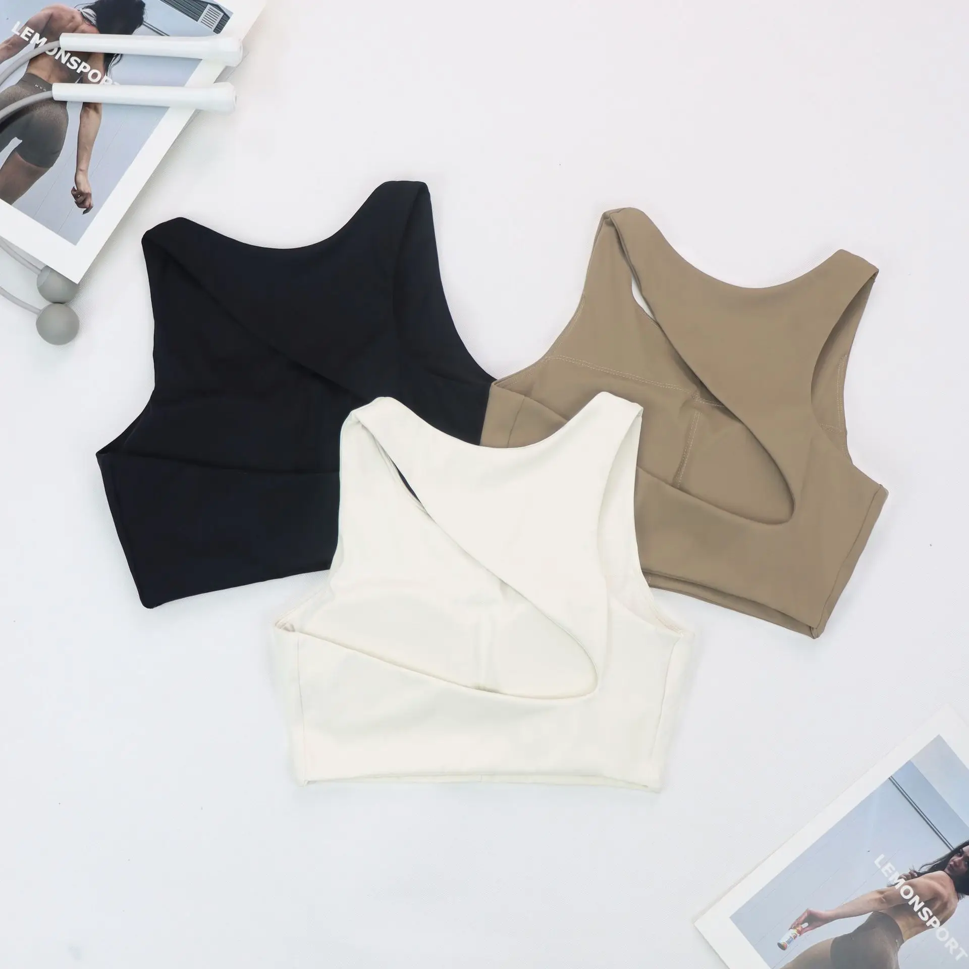 

CHRLEISURE красивый спортивный бюстгальтер для женщин Ударопрочный Йога Нижнее белье Высокая интенсивность собрать Атлетический жилет с Pad спортивная одежда