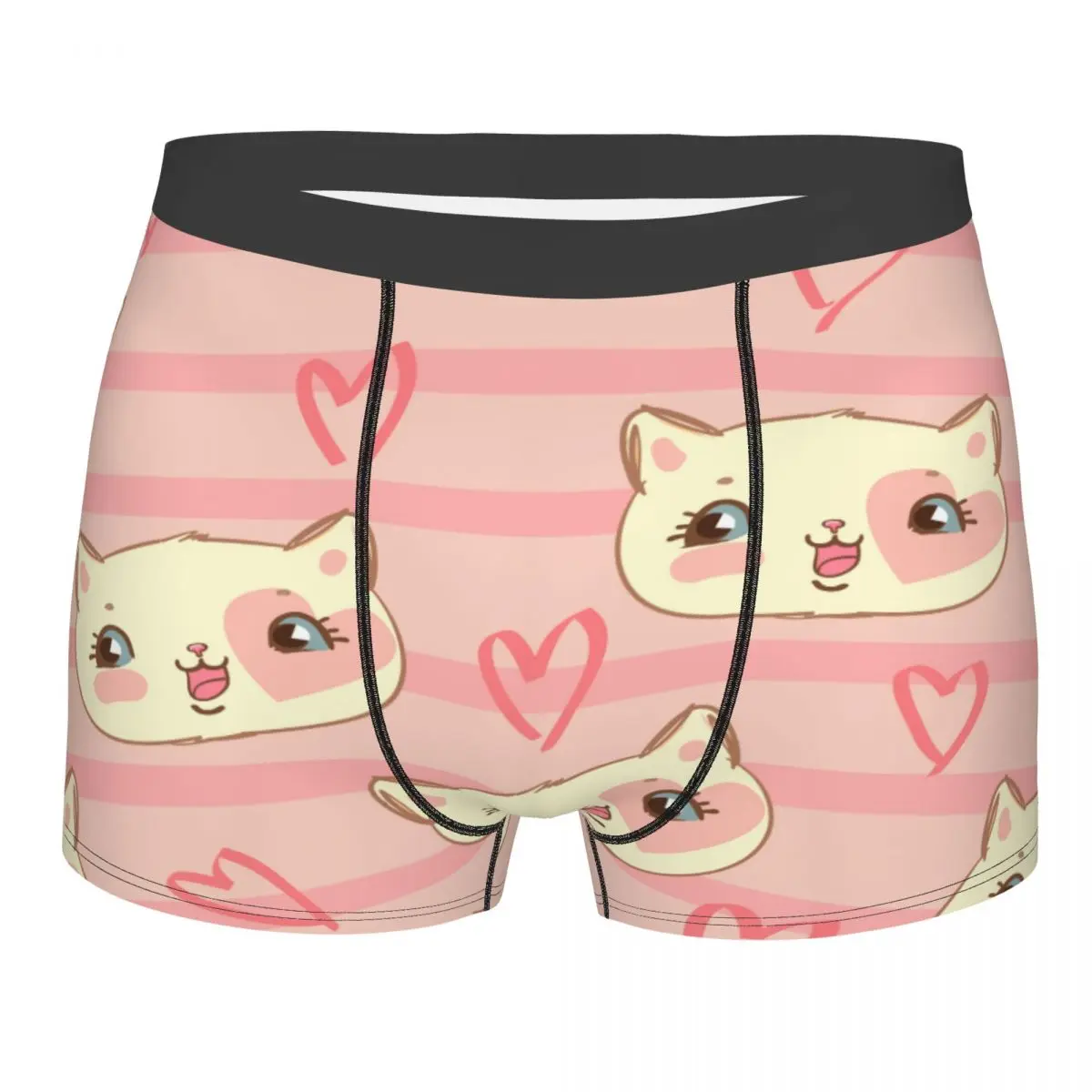 

Boxer Men Underpants Cute Cat Heads Men's Panties Shorts Breathable Mens Underwear Briefs Sexy Boxers