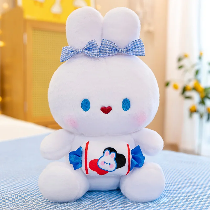 

Милый кролик Zqswkl, 25/30 см, плюшевая игрушка, подушка, хлопковая кукла, имитация белого кролика, маленькая игрушка-кролик