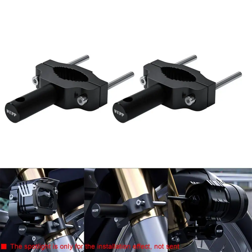 Universal Mount Bracket For Motorcycle Bumper Modified Headlight Stand Spotlight Extension Pole Frame Support Bracket Holder