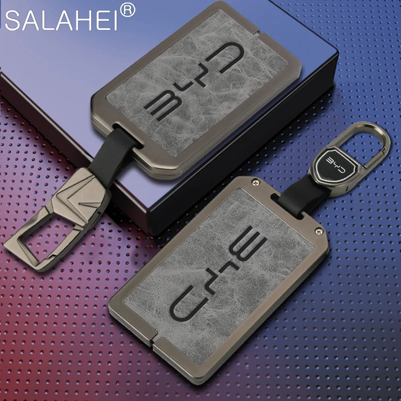 

Zinc Alloy Car Smart NFC Card Key Cover Case Bag Shell Holder Protector For BYD Tang DM Han EV Song PRO Qin PLUS DMI Accessories