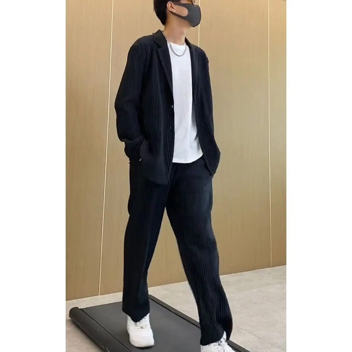 3-B23 2023 весенний новый корейский стиль модные плиссированные повседневные прямые