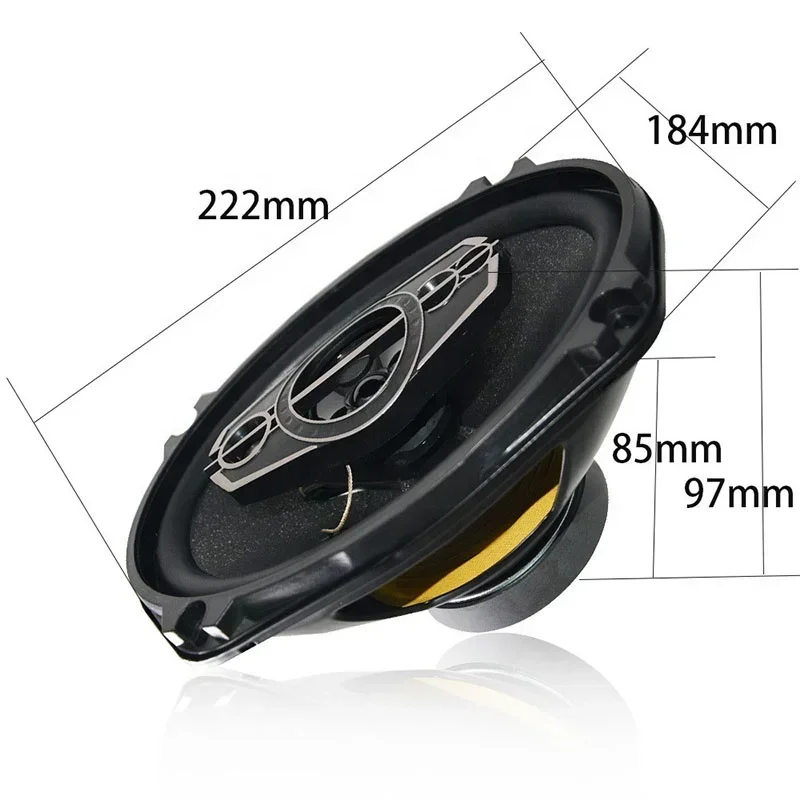 Новый продукт 6x 9-дюймовый автомобильный аудиодинамик Коаксиальный дверной