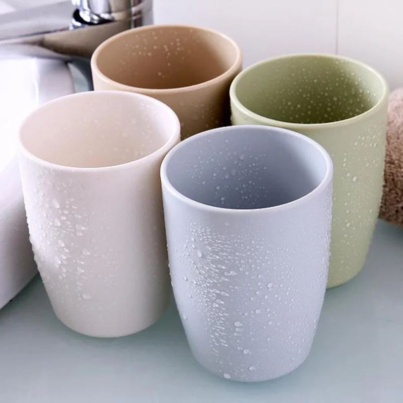 

Solid Color Brushing Toothpaste Cup Toothbrush Holder Cup Plastic Creative Cartoon Travel Bathroom Pendant Home Decoration