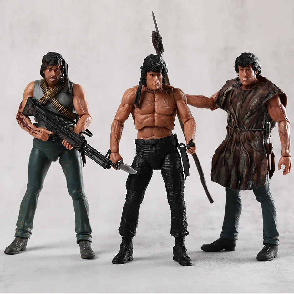 NECA Первая кровь Джон Джей Рамбо подвижная сборная экшн-фигурка модель игрушка