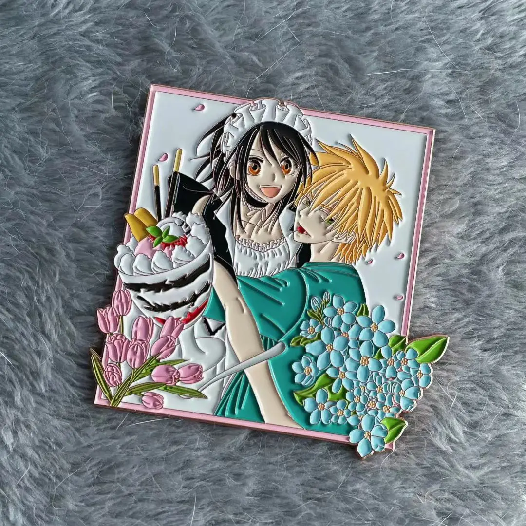 

Аниме горничная сама! Металлическая брошь для косплея Ayuzawa Misaki Usui Takumi