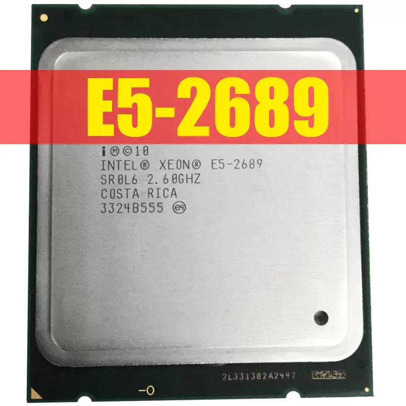

Intel Xeon E5 2689 LGA 2011 2.6GHz 8 Core 16 Threads CPU Processor E5-2689 hay vender