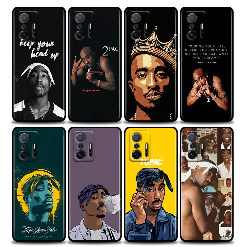 

Phone Case for Xiaomi Mi 11i 12 12X 11 11X 11T Case Poco X3 NFC M3 Pro F3 GT M4 Silicone Cover Yinuoda Rapper 2pac Tupac