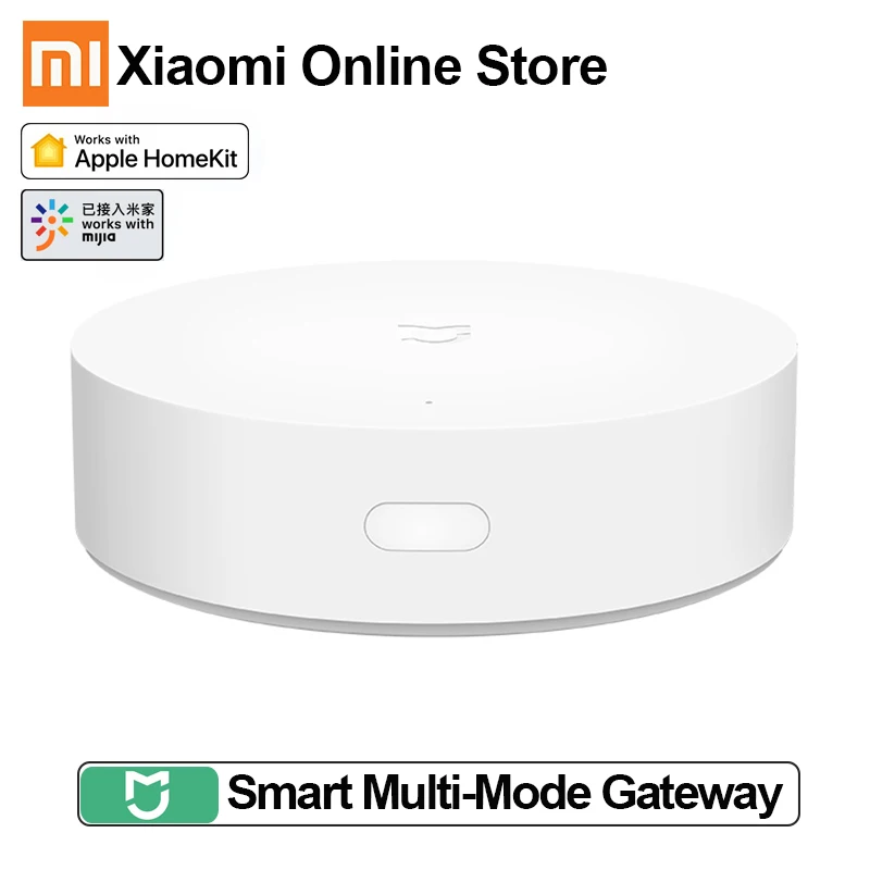 

New Xiaomi Mijia Smart Multi-Mode Gateway Voice Remote Control Automation work with ZigBee 3.0 WIFI Bluetooth Mesh Smart Devices