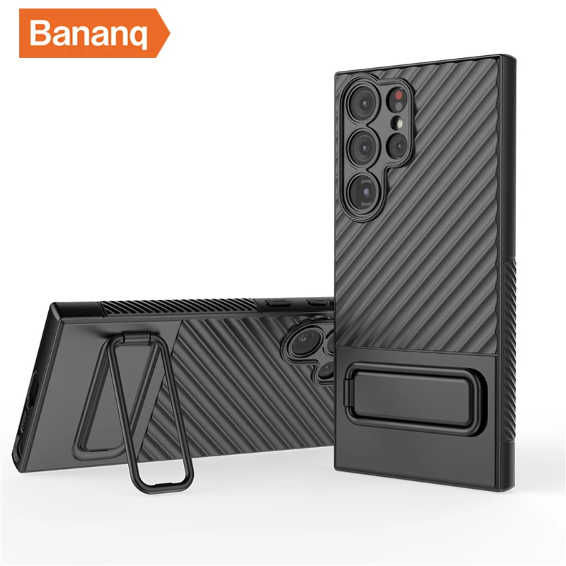 

Bananq Holder Stand Shockproof Armor Case For Samsung S23 Ultra Plus Kickstand Phone Accessories Cover For Galaxy A14 A13 4G 5G