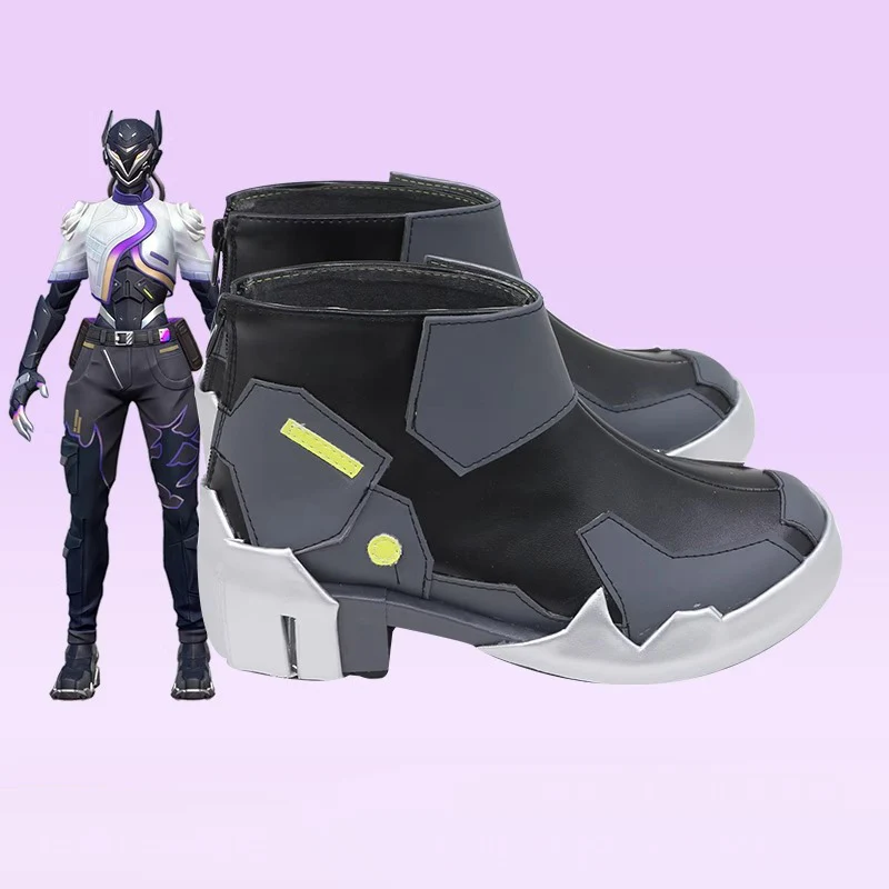 Игра Valorant Косплей Vyse Костюм Сапоги Мужчины Женщины Хэллоуин Вечеринка Carniavl