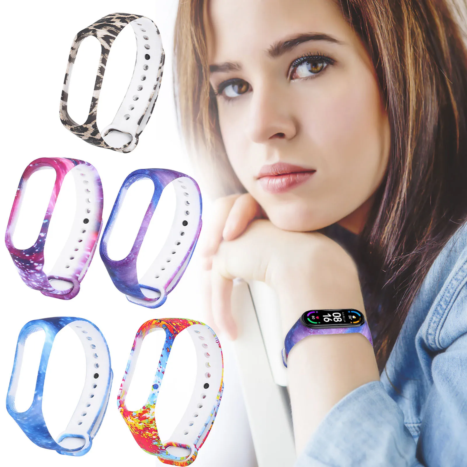 

Ремешок силиконовый для часов Xiaomi Mi Band 6, сменный удобный браслет для смарт-часов, модные спортивные аксессуары