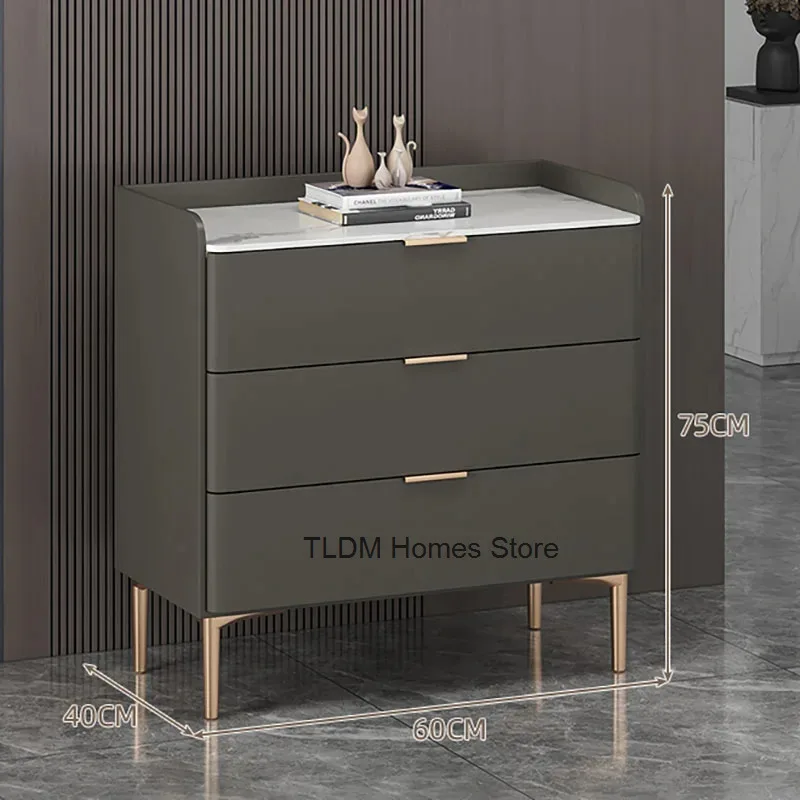 Роскошный модный ночной столик современный минималистичный прикроватный со