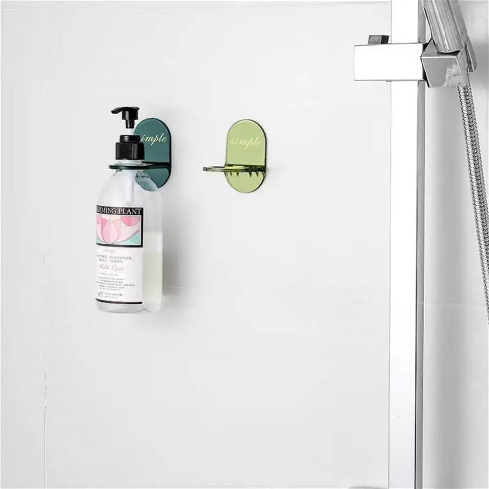 

2pcs Bathroom Wall Rack Shower Gel Bracket Wall-mounted Self Adhesive Shampoo Storage Holder Household Handwashing Fluid Hanger
