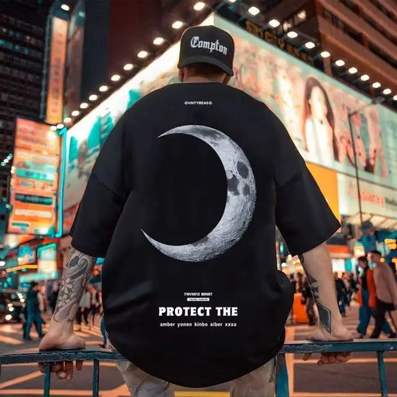 

Y2k Casual T-Shirt Oversized Print For Man Short Sleeve Clothes European Harajuku Clothing Vape Tops Valorant Tees Streetwear