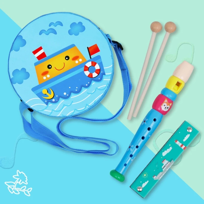 8 шт. музыкальные ударные наборы инструменты для малышей деревянная музыкальная