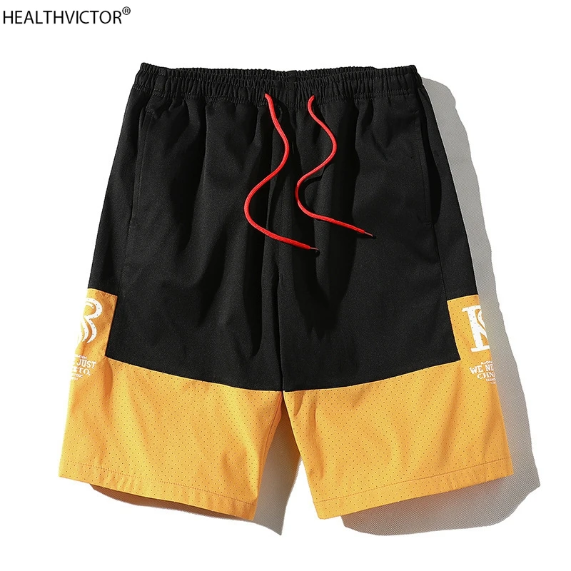 

Quality Breathable Dry Fit Fashion Patchwork Pockets Knee Length Training Summer Men Women Five Sports Street Basketball Shorts