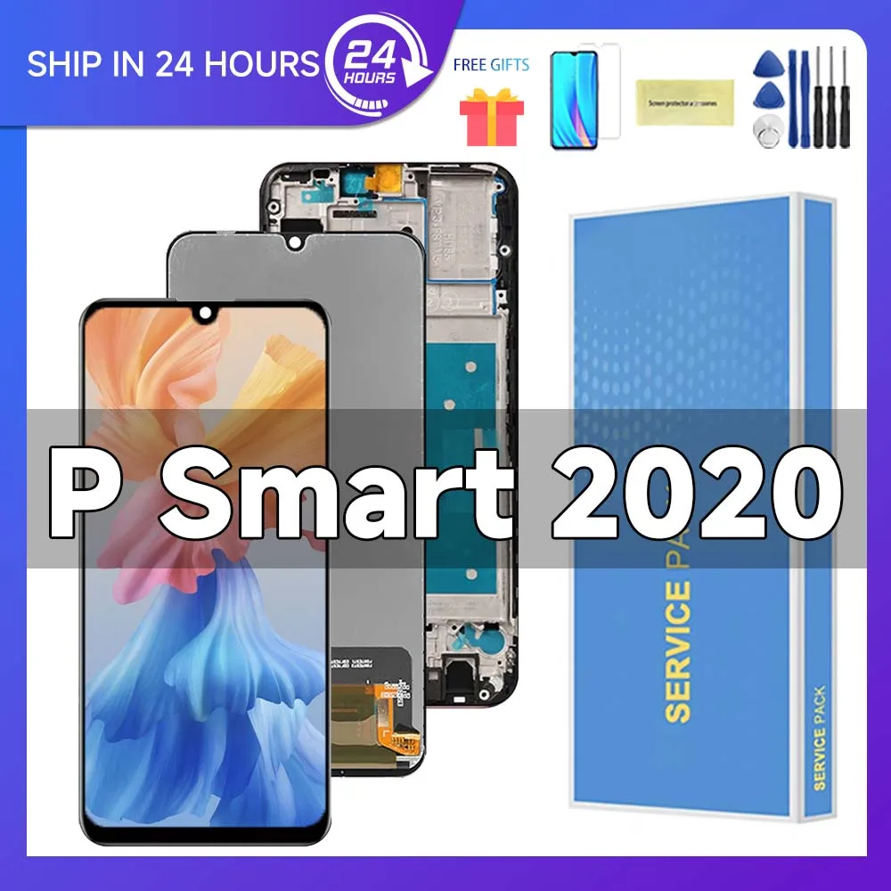 ЖК-дисплей с сенсорным экраном и дигитайзером в сборе для HUAWEI P Smart 2020 6 21 'для