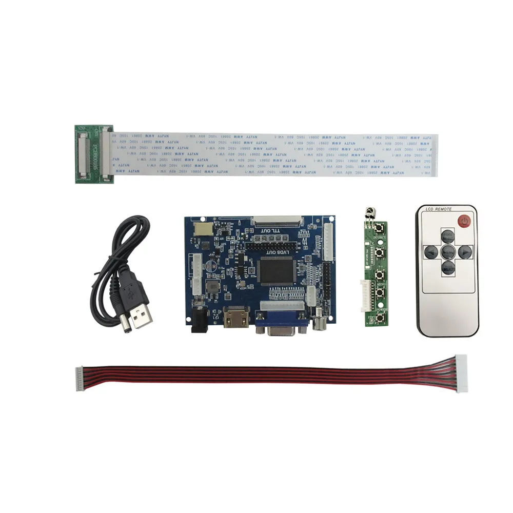 Фото 8-дюймовый IPS LCD-дисплей 1024*768 HJ080IA-01E HE080IA-01D с комплектом плат драйверов 2AV VGA HDMI для Raspberry Pi №4