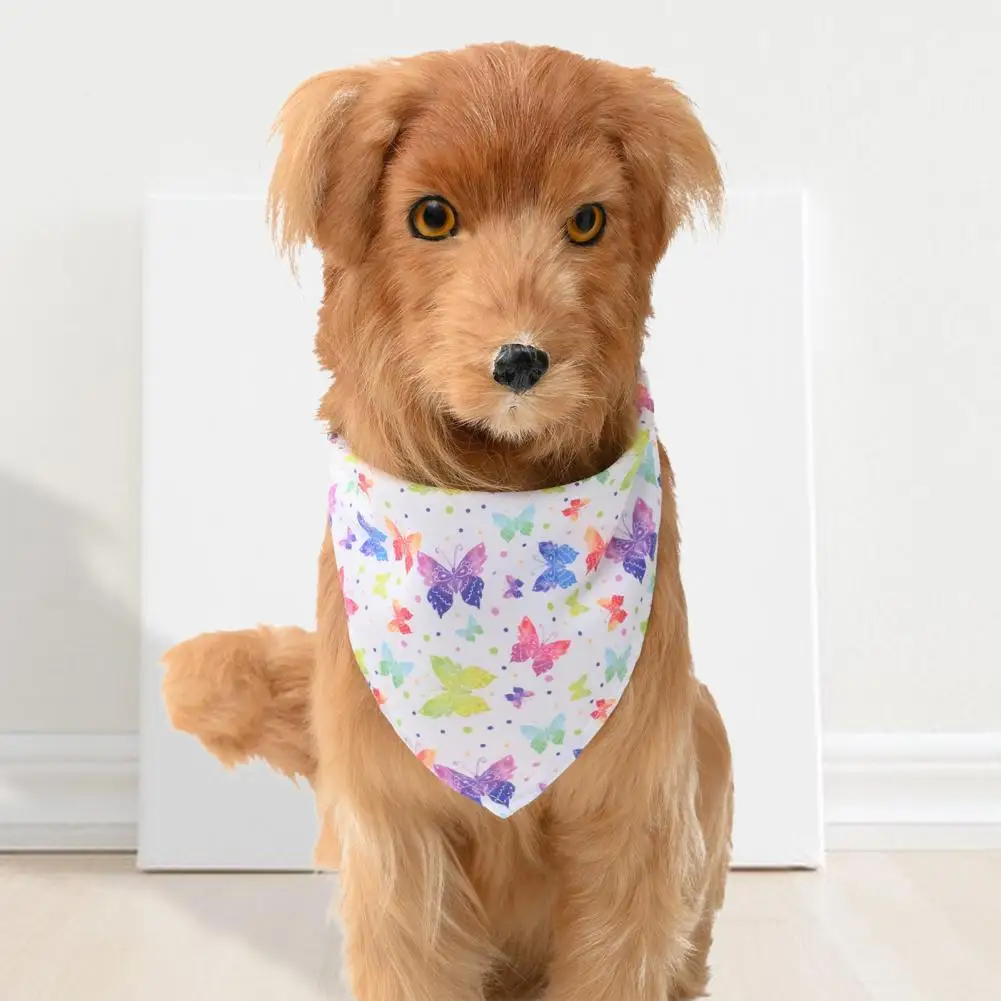 

Слюнявчик для щенков, хорошо впитывающий шарф с принтом бабочки, пчелы, несколько стилей, подарок на день рождения