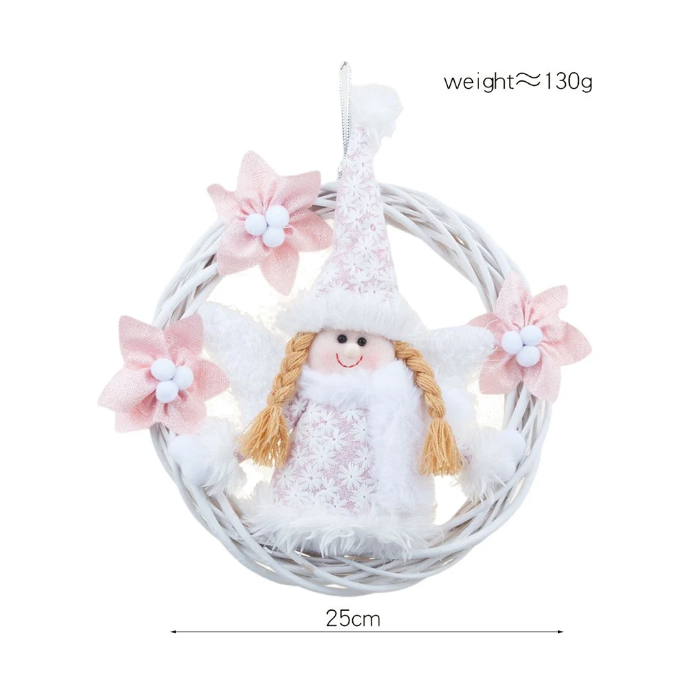

Party Decoration Christmas Doll Bed Christmas Tree Door Stairs The Fireplace White/pink 1 Piece Hanging Ornaments