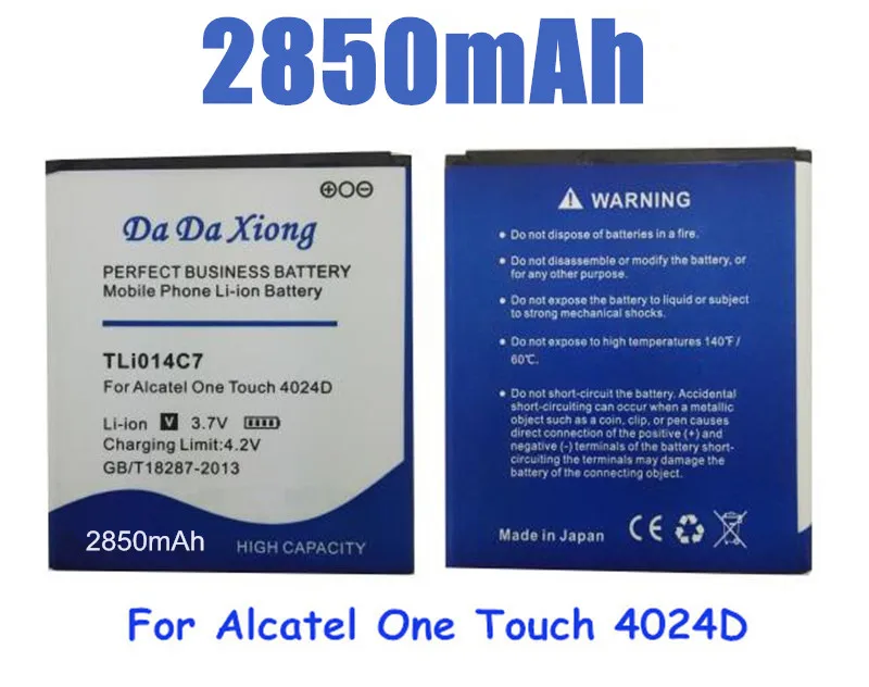 Аккумулятор TLi014C7 на 2850 мА · ч для Alcatel OneTouch Pixi First 4024D 4 0 дюйма | Мобильные телефоны и