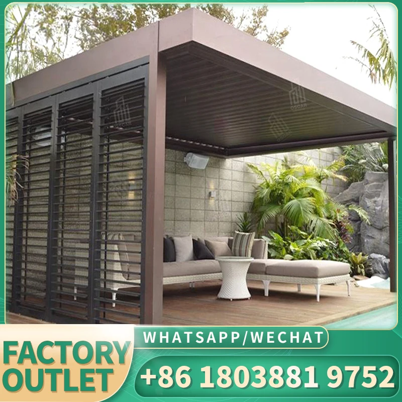 Кровельный дождевой навес электрическая выдвижная система раздвижная беседка