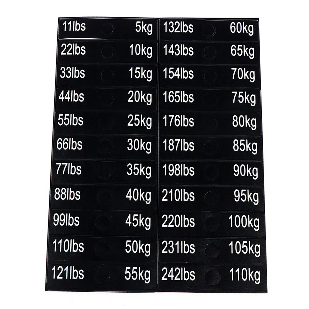 

Weight Sticker Labels Ensures Long Lasting Performance Ideal For Gym And Power Equipment Easy To Apply And Remove