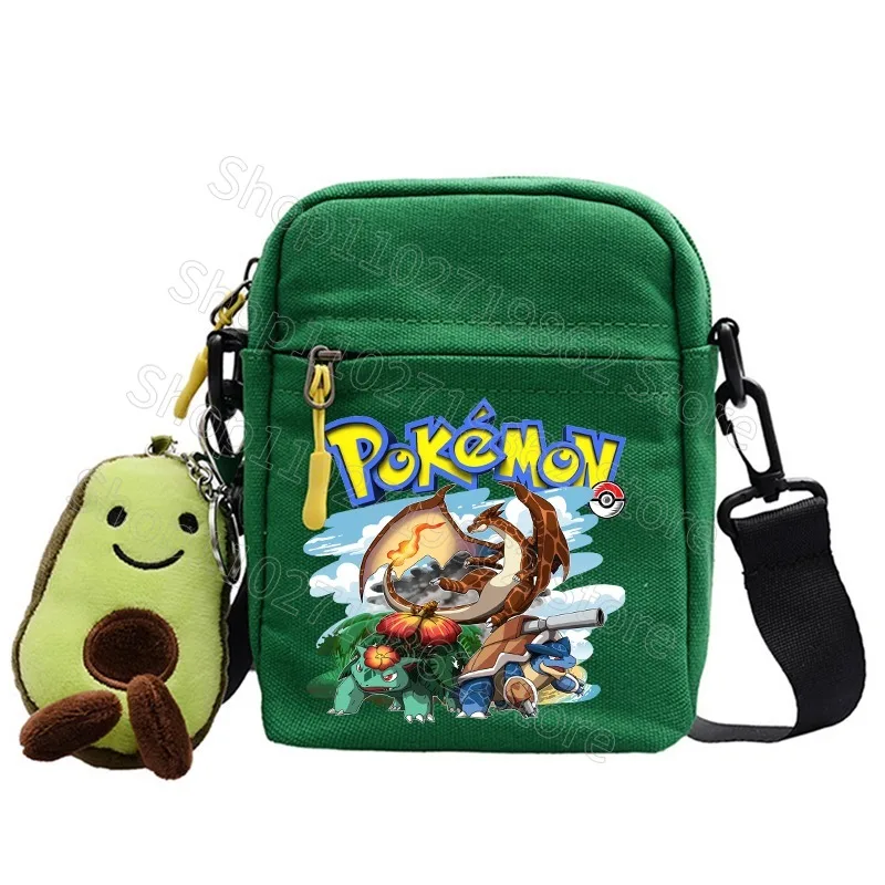 Сумка через плечо с изображением Покемона Пикачу для женщин и мужчин сумки на