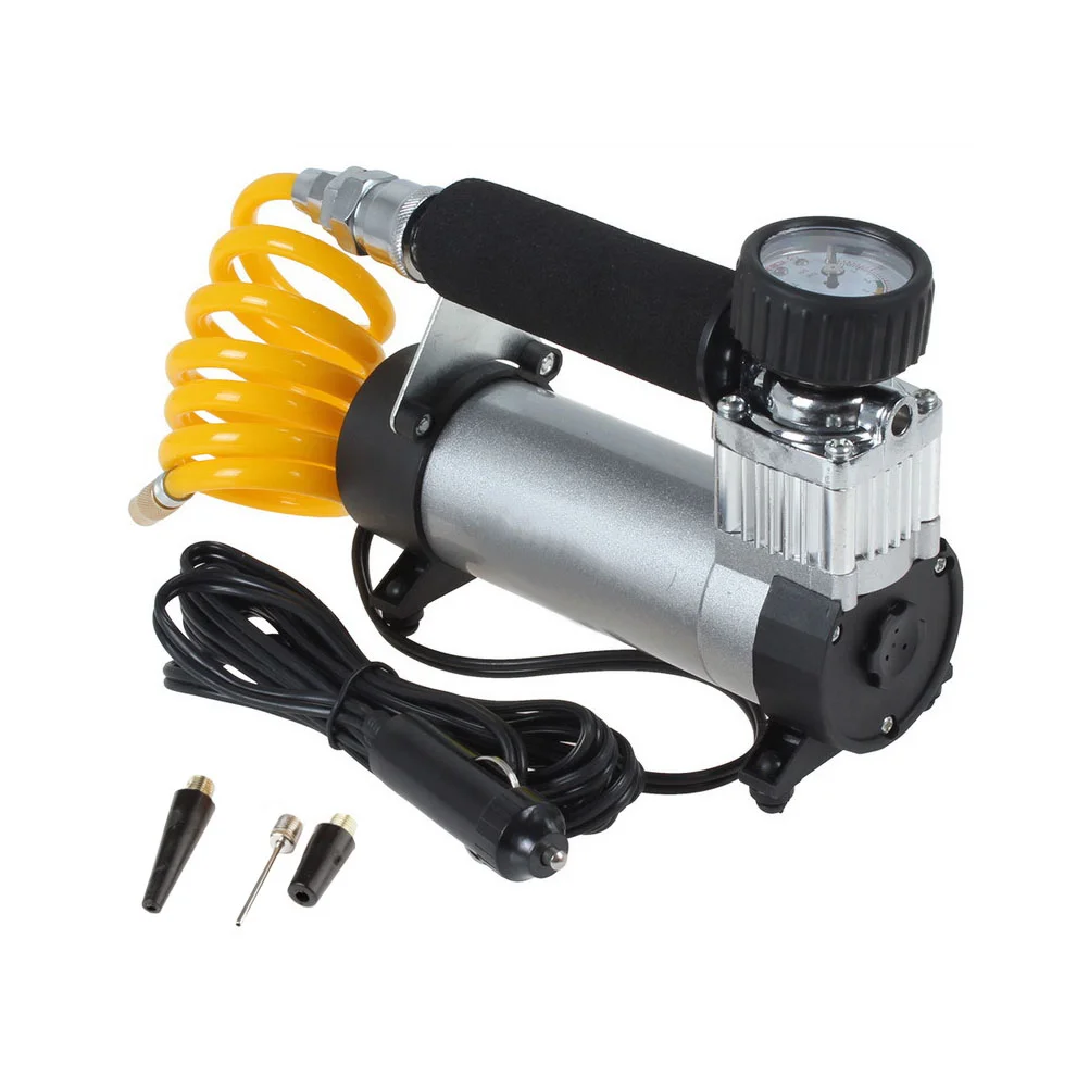

1PC On-board Air Pump High Pressure Tyre Inflating Pump for Store (Black)