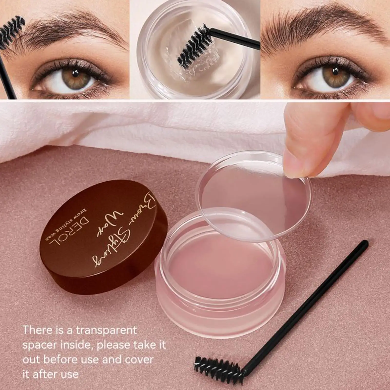 

Eyebrow Cream Gel Waterproof Long Lasting Wild Fluffy Eyebrow Styling Lift Soap Tattoo Dye Brow Wax With Brush Makeup Cosmetic