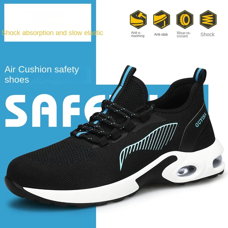 

Steel Toe Work Safety Shoes Men Women Work Sneakers Breathable Lightweight Indestructible Shoes Men Safety Shoes Boots Size36-48