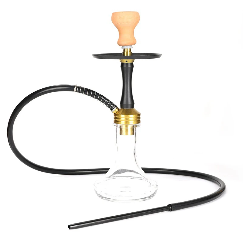 

Arabian Style Hookah Small Single Tube Silicone Tube Glass Bottle Vent Can Adjust The Perfect Smoke Volume Up And Down Shisha