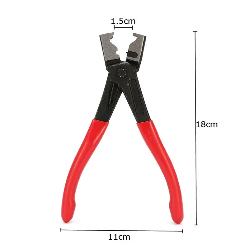 140PCS/Set Car Fuel Water Hose Pipe 5.8-21mm 304 Stainless Steel Single Ear Clamp + 1PCS Clip Pliers |