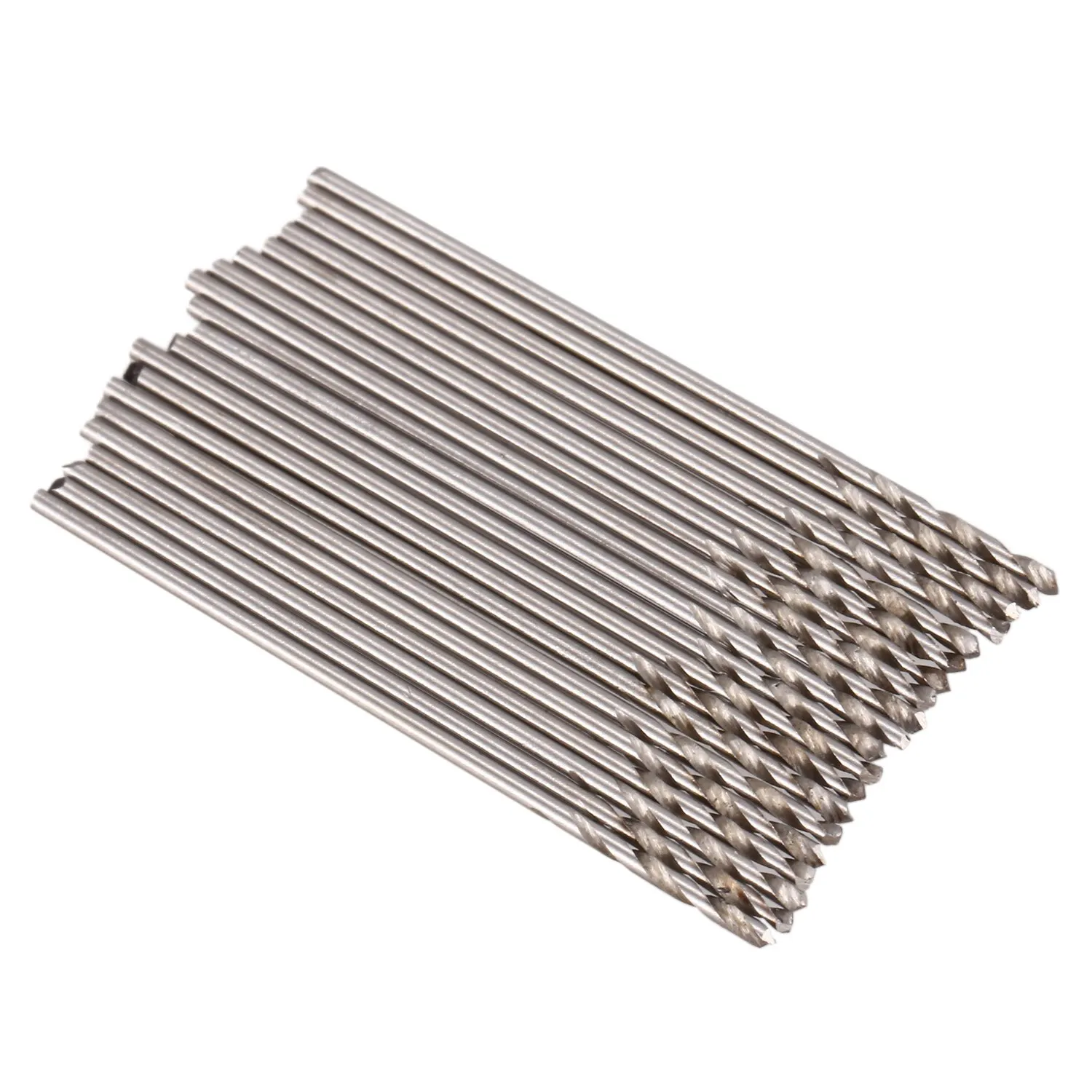 

20 Pieces Metal Straight Shank 0.8mm Twisted Drill Bit