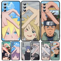 anime naruto heart gesture for oppo a5 a9 a12 a16 a16s a52 a53s a53 54s a55 a72 a73 a74 a76 a94 2018 2020 4g 5g black phone case